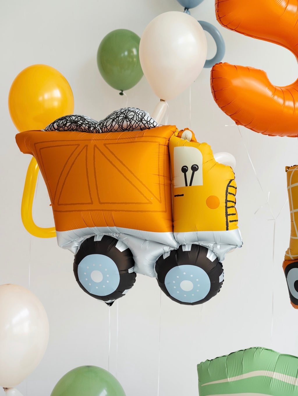 Fordonballonger – grävmaskin, traktor, dumper och betongblandare